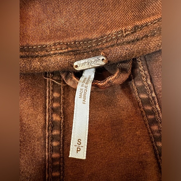 Free People Boho Drape Raw Hem Jacket S - Picture 10 of 11